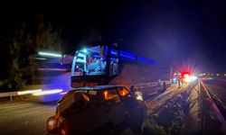 Kastamonu’da otomobil otobüse çarptı: 1 yaralı
