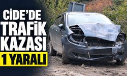 Cide’de trafik kazası: 1 yaralı
