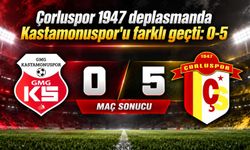 Çorluspor 1947 deplasmanda Kastamonuspor'u farklı geçti: 0-5