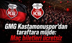 GMG Kastamonuspor'dan taraftara müjde: Maç biletleri ücretsiz