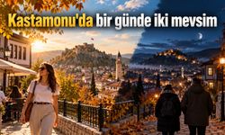 Kastamonu'da sonbahar sürprizi: Gündüz tişört akşam "gocuk"