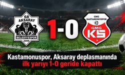 Kastamonuspor, Aksaray deplasmanında ilk yarıyı 1-0 geride kapattı