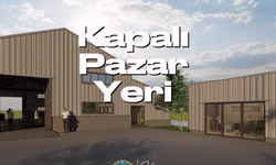 O ilçede kapalı pazar yeri için düğmeye basıldı