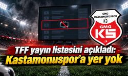 TFF yayın listesini açıkladı: Kastamonuspor'a yer yok