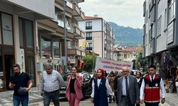Cideliler sağlık için yürüdü