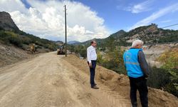 Hanönü’nde yol ve çevre düzenleme çalışmaları sürüyor