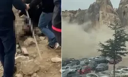 Kapadokya’da peribacası çöktü: Ekipler bölgeye sevk edildi