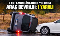 Kastamonu-İstanbul yolunda araç devrildi: 1 yaralı