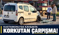Kastamonu'da kavşakta korkutan çarpışma!