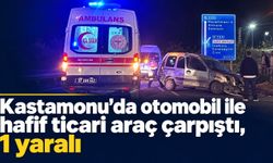Kastamonu’da kavşakta iki araç çarpıştı: 1 yaralı