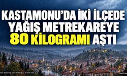 Kastamonu’da iki ilçede yağış metrekareye 80 kilogramı aştı