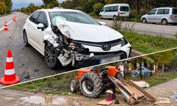 Kastamonu’da otomobilin çarptığı traktörün sürücüsü yaralandı