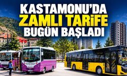 Kastamonu'da zamlı tarife bugün başladı