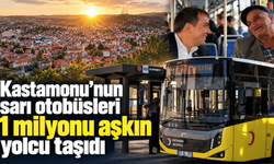 Kastamonu’nun sarı otobüsleri 1 milyonu aşkın yolcu taşıdı