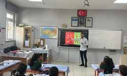 Cide’de öğrencilere kuduz eğitimi verildi