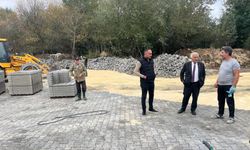 Seydiler’de taş parke çalışmaları sürüyor