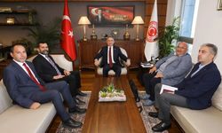TİGAD heyetinden eski Cumhurbaşkanı Yardımcısı Fuat Oktay’a ziyaret
