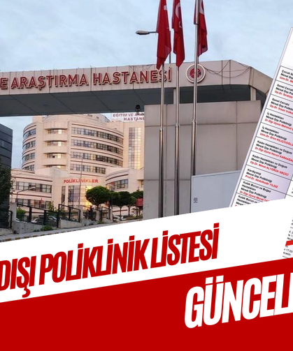Kastamonu Eğitim ve Araştırma'da mesai dışı liste güncellendi