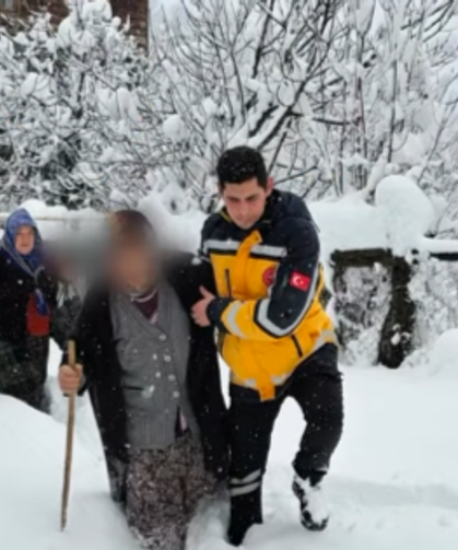 Cideli hastaya güçlükle ulaşıldı