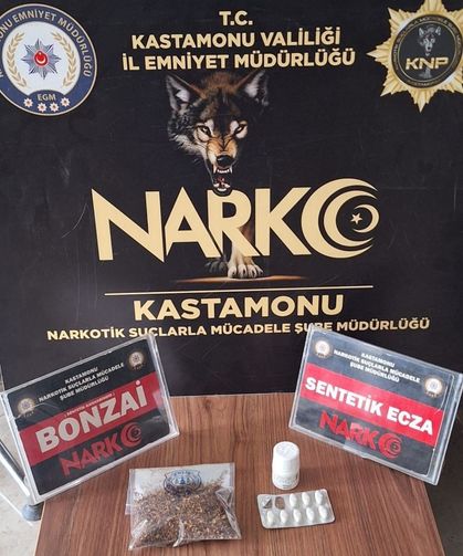 Kastamonu’da bonzai ve hap ele geçirildi