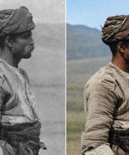 1906 yılında Kastamonu'da çekilen o görüntü renklendirildi