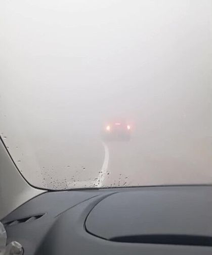 Cide-Şenpazar karayolunda sis etkisini artırdı