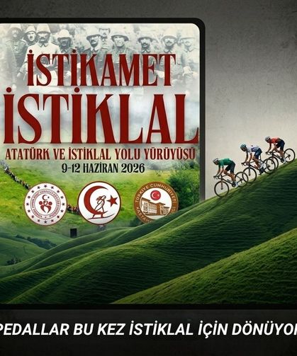Kastamonu'da pedallar bu kez İstiklal için dönüyor
