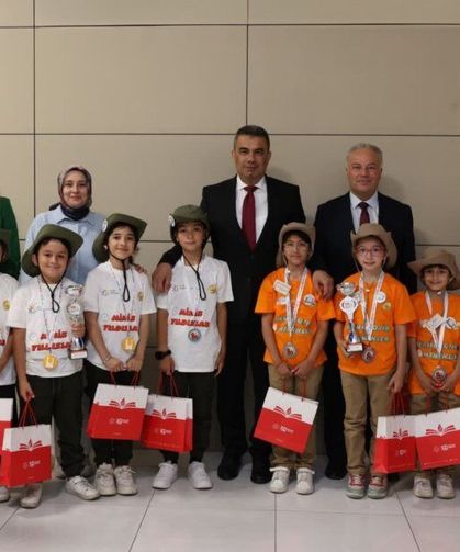 Minik kaşifler Kastamonu’ya ödülle döndü
