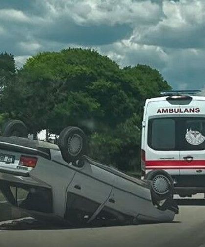 Kastamonu'da otomobil takla attı: Yaralılar var!