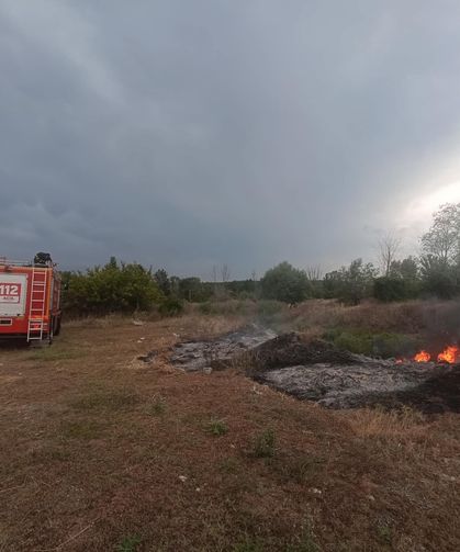Taşköprü'de yangın tehlikesi ucuz atlatıldı