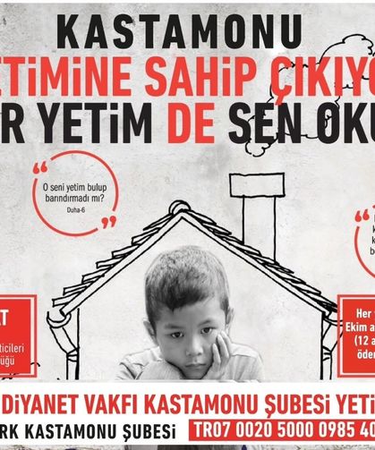 Kastamonu'da "Bir Yetim de Sen Okut" kampanyasına yoğun ilgi