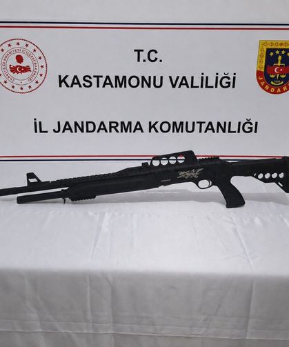 Kastamonu'da 8 adet ruhsatsız silah ele geçirildi