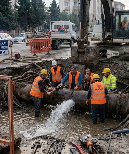 Kastamonu’da ana su hattında arıza! Ekipler sahada