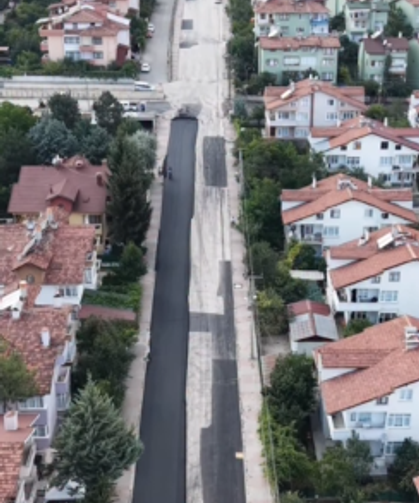 Kastamonu'da o caddenin asfaltı baştan sona yenilendi