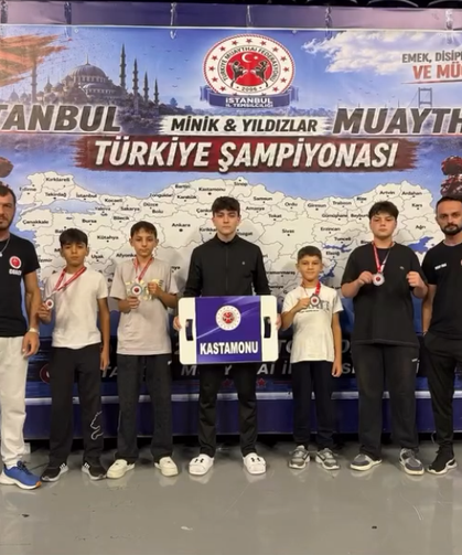Kastamonulu sporcular ringde tarih yazdı: 4 madalya