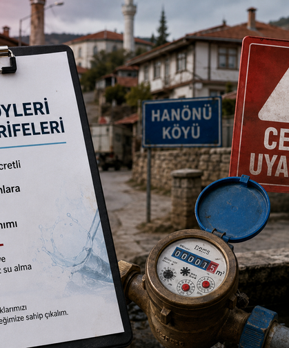 Kastamonu'nun köylerinde su artık ücretli olacak!