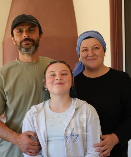 Kızları için şehri bıraktılar, köyde yepyeni hayat kurdular
