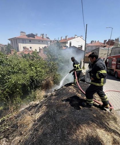 Ot yangını paniğe neden oldu: Facia kıl payı önlendi