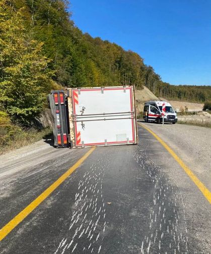 Kastamonu'da korkunç kazadan son anda kurtuldular