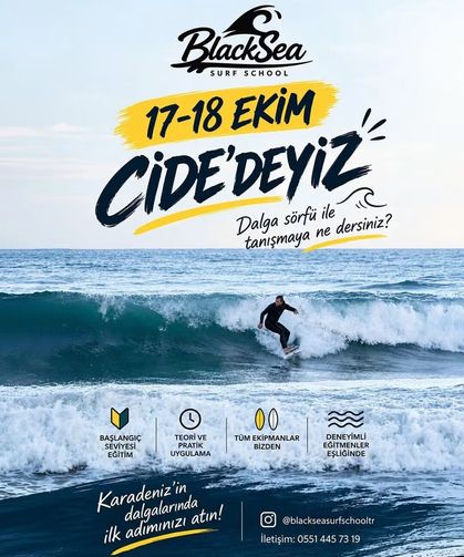 Cide sörf coşkusuna hazırlanıyor
