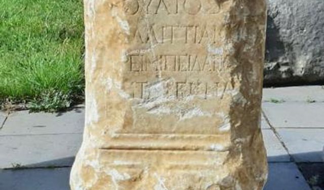 Kastamonu'da Roma dönemine ait Antik Mezar Steli keşfedildi