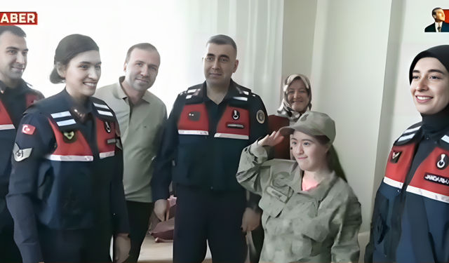 Jandarma, Down Sendromlu Sedanur'un hayalini gerçekleştirdi