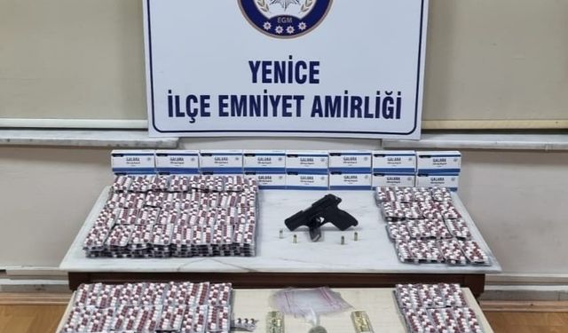 Yenice'de binlerce uyuşturucu hap ele geçirildi