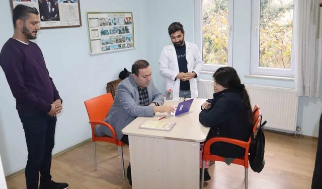 Kaymakam Karataş'tan özel bireylere ziyaret