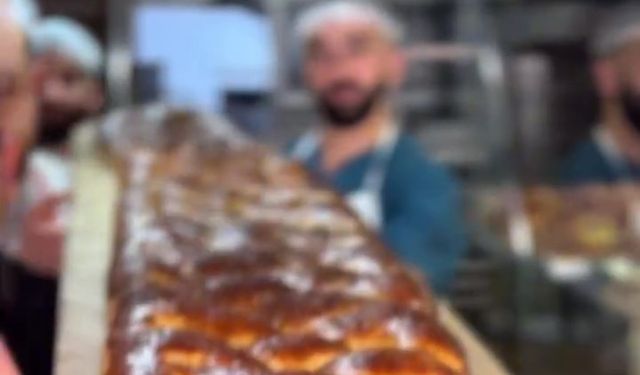 Kastamonu’da 3 metrelik Ramazan pidesi