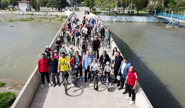 Kastamonu'nun ilçesinde 19 Mayıs'a pedallı kutlama