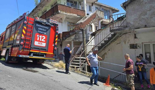 Mutfağında unutulan yemek yangına neden oldu