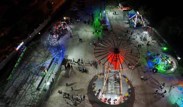 Taşköprü’de festival coşkusu Lunaparkla başladı
