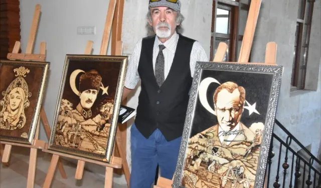 Kastamonulu sanatçı, Cumhuriyet’i ahşaba işledi