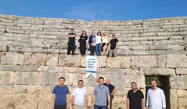 Taşköprü ekibi Side Antik Kenti’ni inceledi